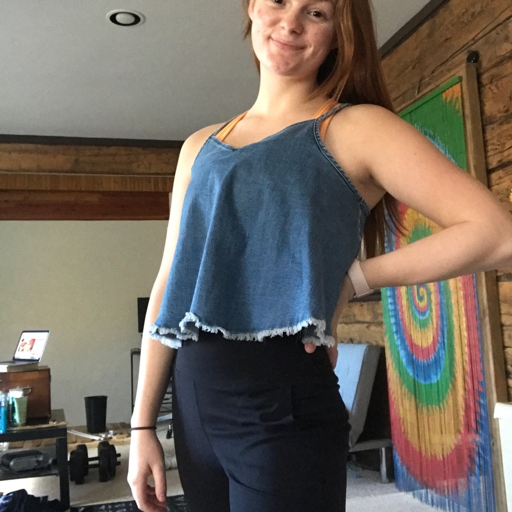 Denim tank top
